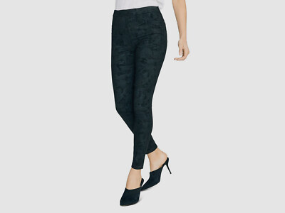 $139 Sanctuary Women Black Camo Mid Rise Pull ON Leggings Jeggings
