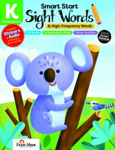 NEW Evan-Moor Smart Start "Sight Words & High-Frequency Words" K Kindergarten - Picture 1 of 1