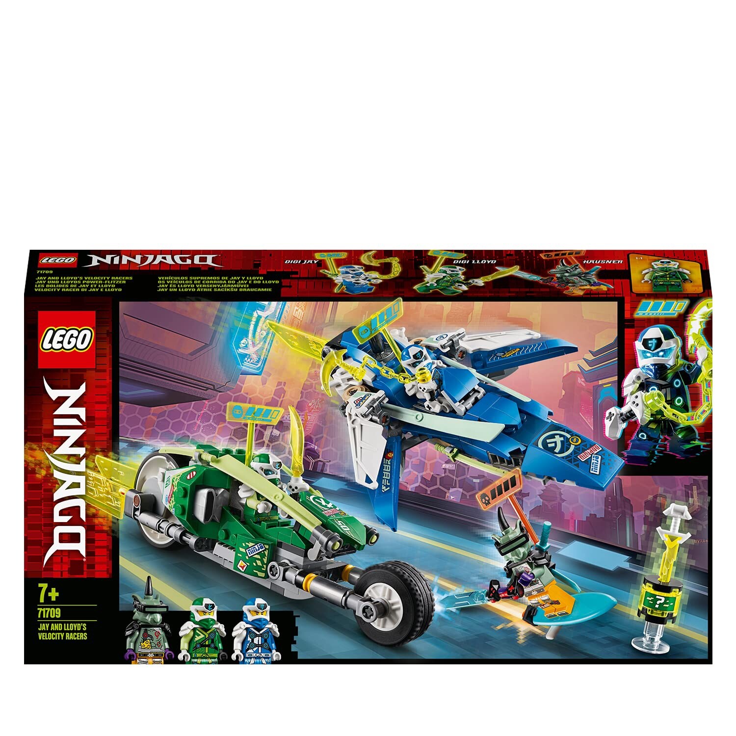 LEGO Ninjago 71709 Jay & Lloyd’s Velocity Racers – Retired – New Sealed