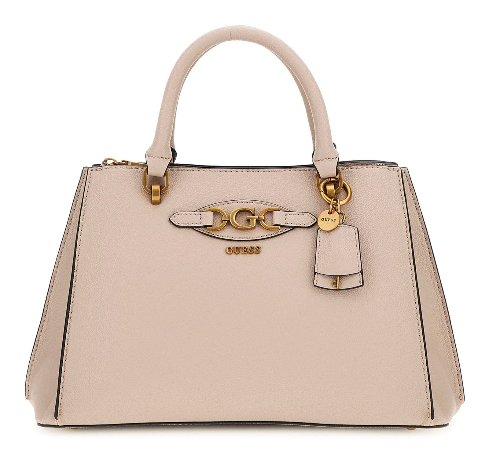 GUESS handbag Malva Girlfriend Satchel Almond