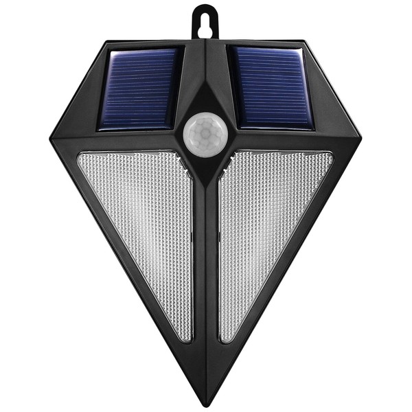 Lámpara de pared LED solar con sensor de movimiento para jardín y escaleras