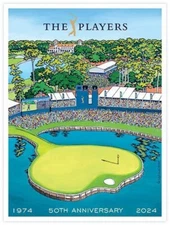 Lee Wybranski Limited Edition 2024 Players TPC Sawgrass Poster Golf Sign