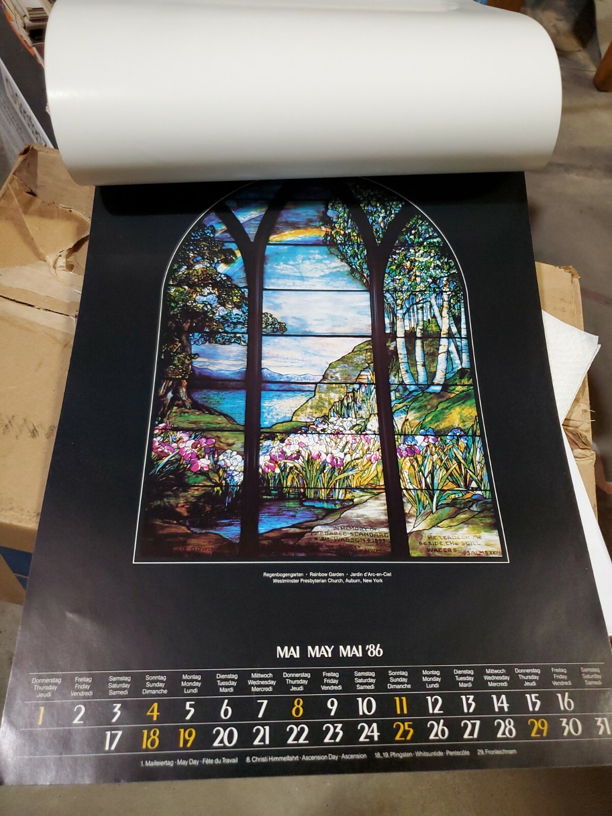 Tiffany 1986 Calendar 12 Months Of Color Prints Museum Of Modern Art Moma Ebay Tiffany 1986 Calendar 12 Months Of Color Prints Museum Of Modern Art Moma Ebay