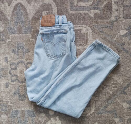 Levi's Jeans Boys Girls Youth 10 Orange Tab Vintage Straight Denim Blue 90s  - 第 1/14 張圖片