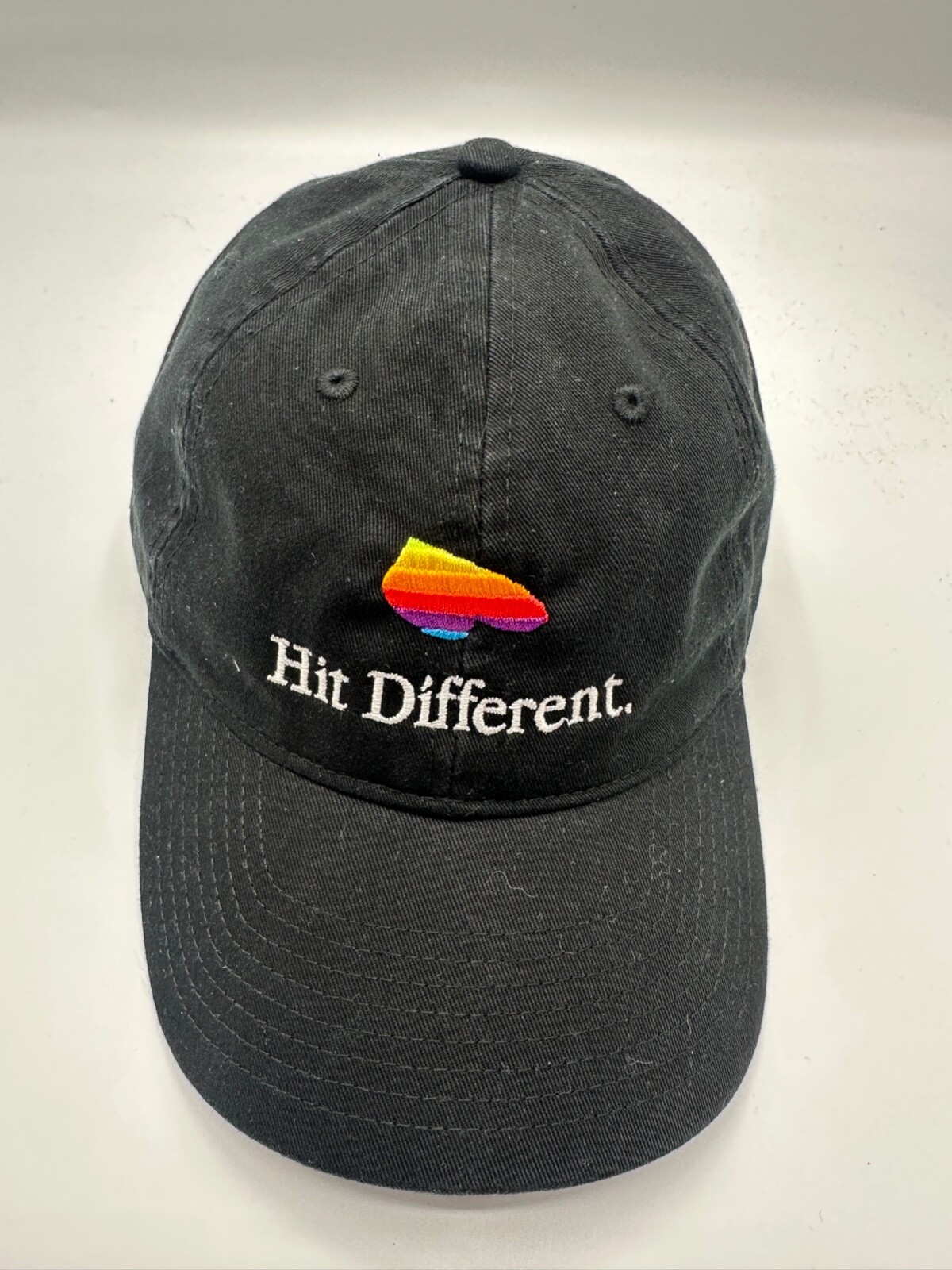 Apple Hit Different By Apple Music Zaza World Black Baseball Cap Hat One Size