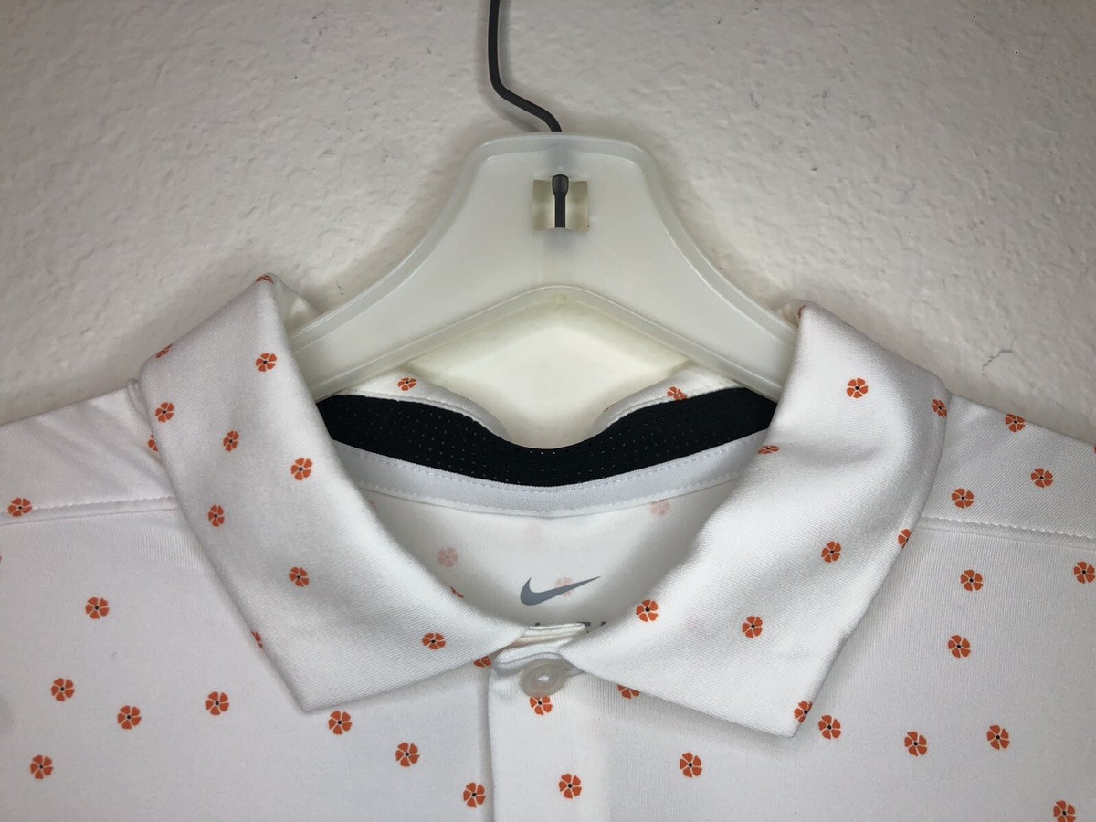 Nike Polo Golf Shirt Vapor Micro Print Mens Size XL Ci9784