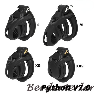 New Python V7.0 3D Cage Mamba Male Chastity Device Double-Arc Cuff Ring