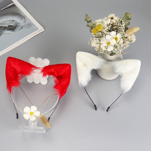 Orecchie Party Costume Accessori Capelli Lolita Copricapo Peloso Animale Gatto - Foto 3 di 21