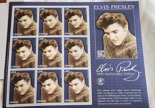THE ELVIS PRESLEY EDICIONES 25 ANIVERSARIO 2002 COLECCIÓN DE SELLOS HOJAS COMO NUEVAS - Imagen 5 de 12