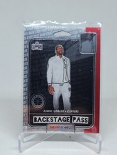 2019-20 Panini Hoops Premium BACKSTAGE PASS Kawhi Leonard -  LA Clippers #8 C5E