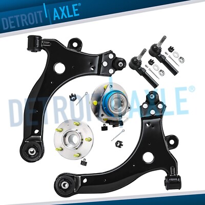 FWD Front Wheel Bearing Hubs Lower Control Arms for Impala LaCrosse Allure Regal