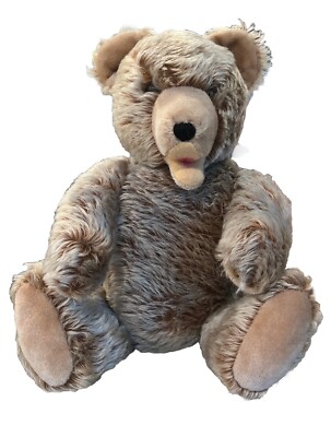 Vintage Clemens West Germany Teddy Bear 15'' Tall Spieltiere Jointed Open Mouth