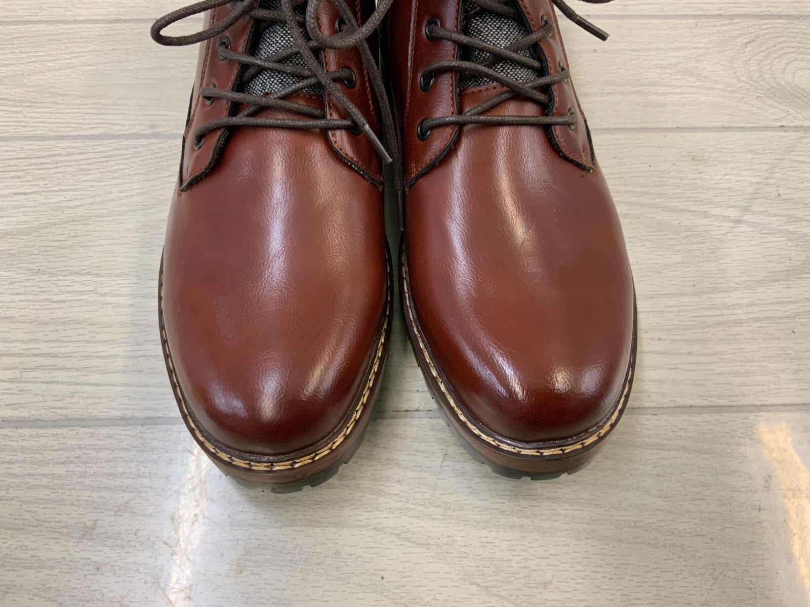 Madden Slaye Lace Up Boots, Men's Size 13 M, Cognac NEW MSRP $69.99