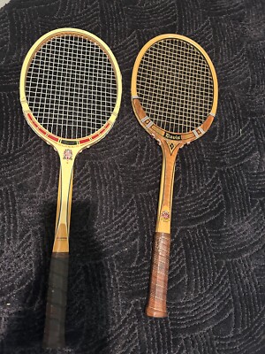 Raquette De Tennis Bois Vintage Davis Imperial – Poignée Cuir 2L, Neuve, Collection