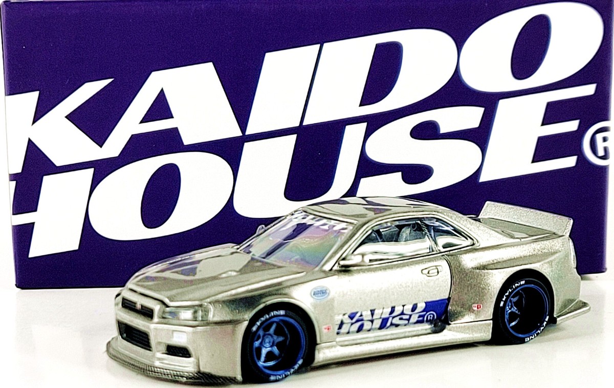 KAIDO HOUSE DGK ニッサン スカイライン GT-R R34 V1 Kaido House x Mini GT Nissan Skyline GT-R (R34) Shinjuku V1