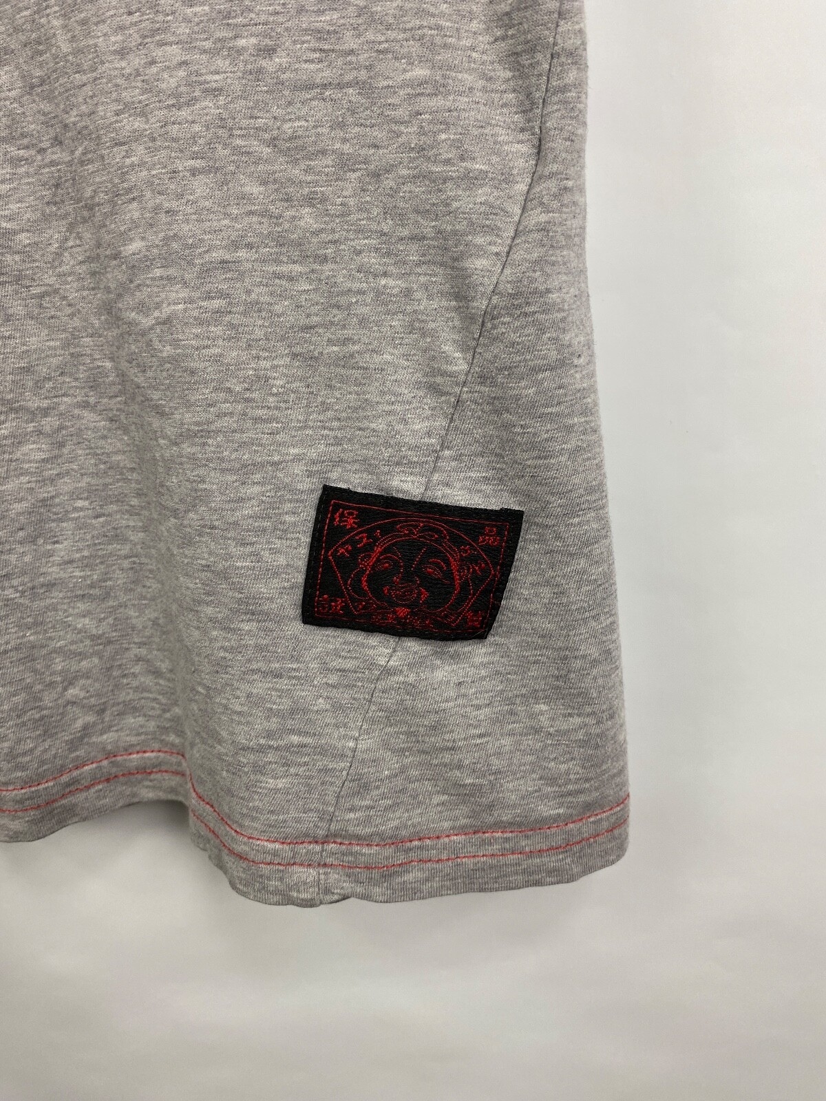 Vintage 90s Evisu Athletic t-shirt retro rare Y2K size M color gray image 4