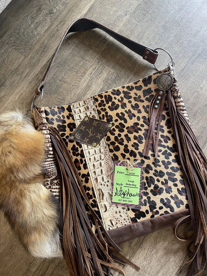 cowhide purse with fringe - Изображение 2 из 4