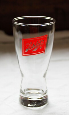 Rare Schlitz Beer Drinking Glass ~ 6'' Pilsner Glass