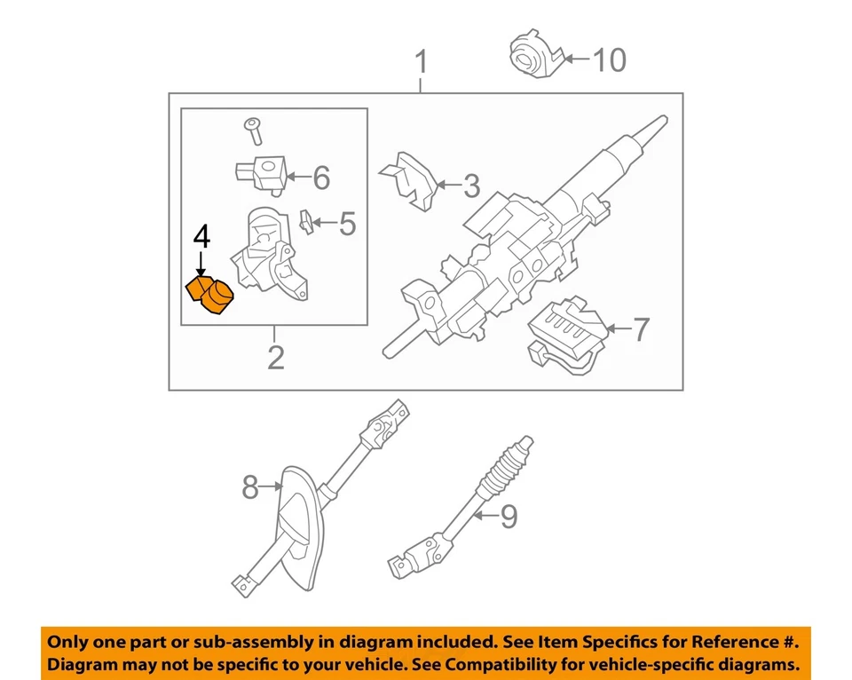 Used Ignition Switch fits: 2013 Toyota Tundra Grade A Foto 3 de 4