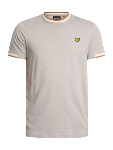 Lyle & Scott de los hombres Camiseta con media punta, Gris - Imagen 5 de 5