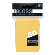 Trading Card Supplies - Ultra Pro DECK PROTECTORS - YELLOW (50 pack) - New