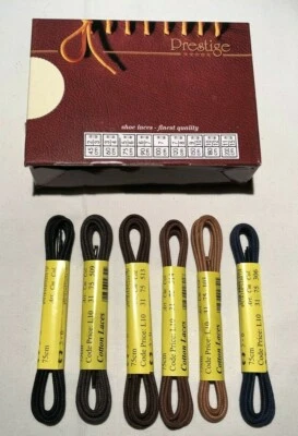 lacci cerati cotone tondi fini cm75 x scarpe classiche 5/6 fori Church's, Alden.