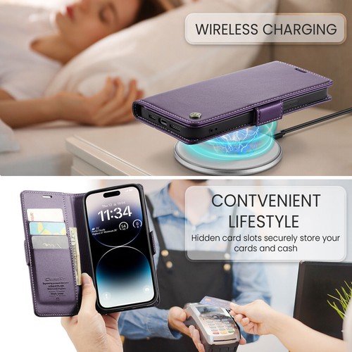 Flip Magnetic Card Wallet Leather Case For iPhone 11 12 13 14 Pro Max XR XS 7 8 - Picture 74 of 77
