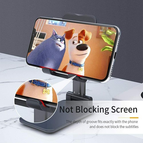 Tablet Stands Holder Multi-Angle Foldable Adjustable Desktop Samsung iPad iPhone - Picture 4 of 12
