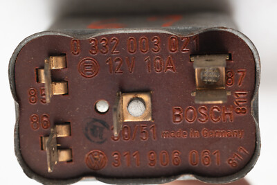 Volkswagen 12v 100w RELAY 311-906-061 Bosch 0-332-003-021 VW Type
