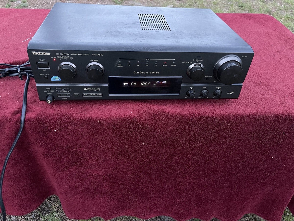 Technics SA-AX540 AV Control Stereo Receiver Surround TESTED RDS