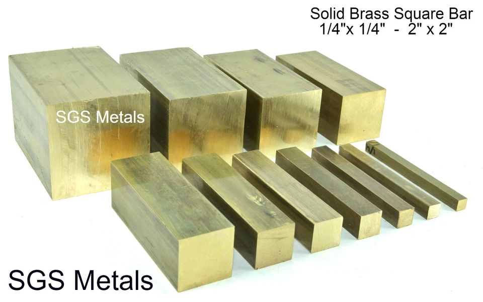 Solid Brass Square Bar 150mm Lengths Lathe Milling Machine Boxford Myford Lathe