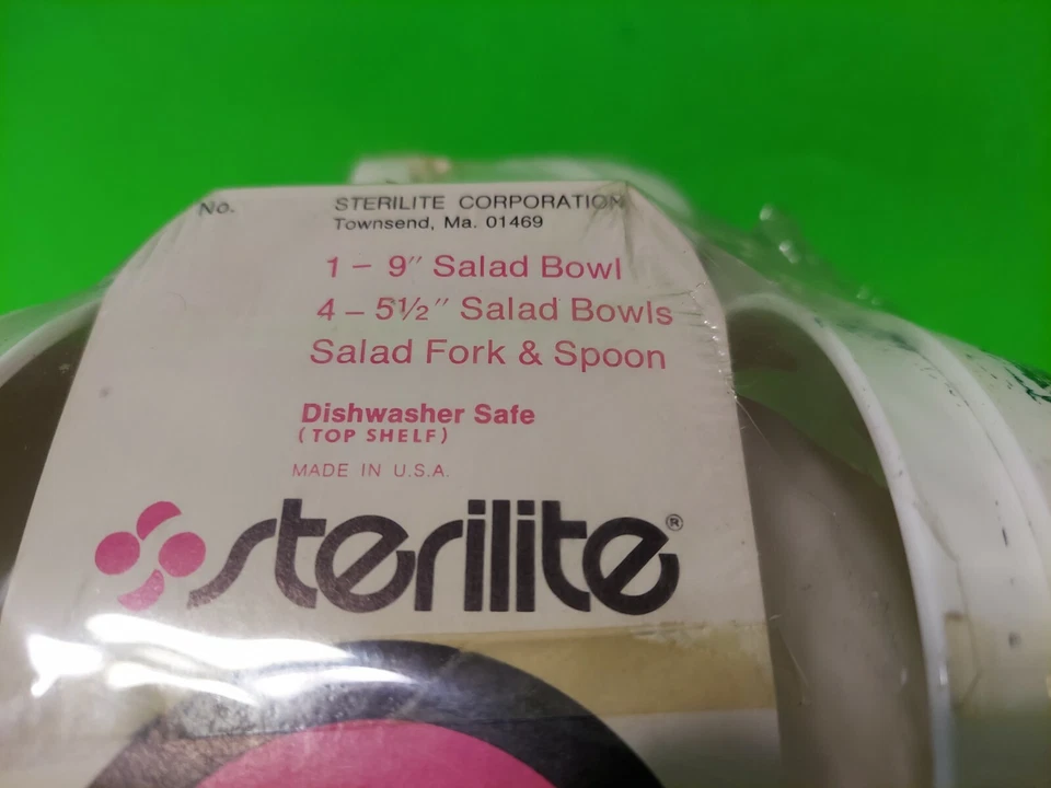 Новый винтажный стерилизованный набор из 7 салатниц — дизайн моста гавани с покрытием маяка - Изображение 2 из 4