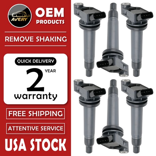 6PCS Ignition Coil For Toyota Camry Avalon Lexus ES300 RX300 9808 3.3L