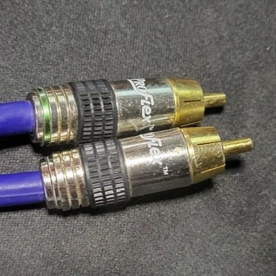 9ft 1Wire RCA Premium Digital Audio SubWoofer/Video Cable Paint Chip As On Photo