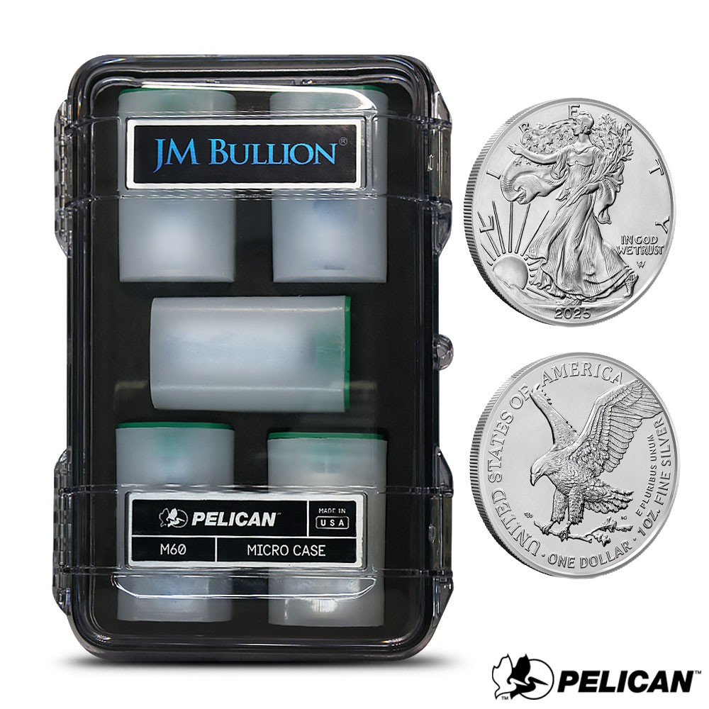 2025 1 oz Silver Eagle Mini Monster Box (100 Coins, JM Bullion