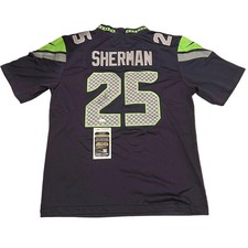 Richard Sherman Autographed Seattle Seahawks Jersey JSA COA READ DESCRIPTION