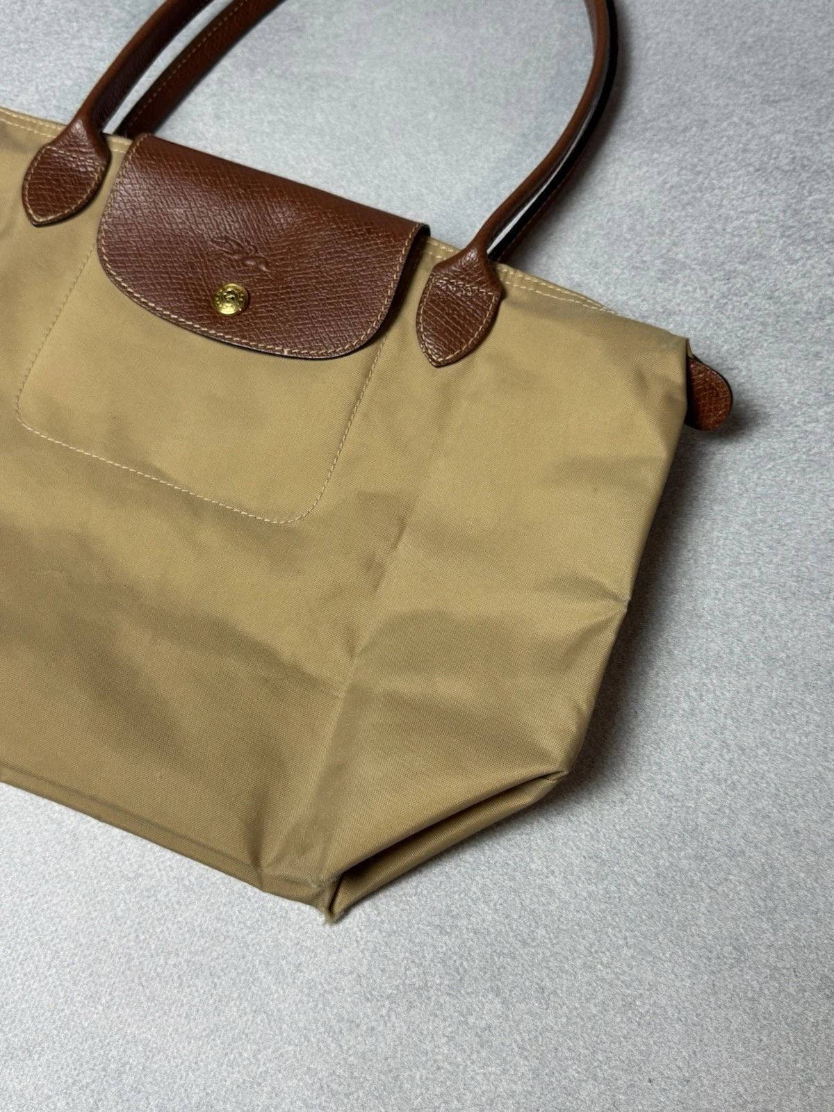 Borsa a mano Longchamp Le Pliage borsa a mano nylon beige shopper