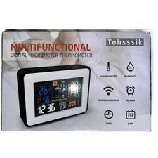 Digital Hygrometer Thermometer Indoor Outdoor Color LCD Screen New