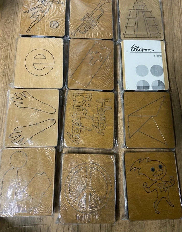 Lot of 12 Assorted Ellison Die Cut Dies - Mixed - Image 2 of 4