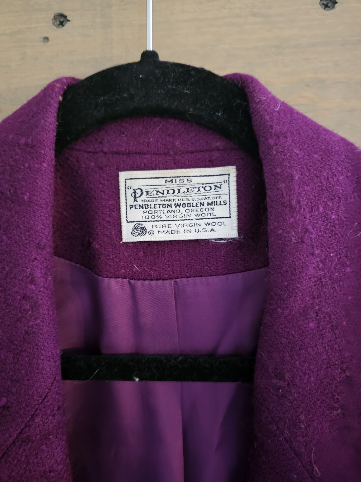 VTG Pendleton Miss Pendleton 100% Virgin Wool Bla… - image 3