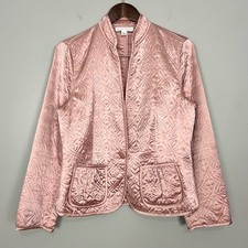 Banana Republic Quilted Silk Jacket Women s S...