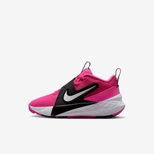 Nike Team Hustle D 12 Little Kids' Shoes Laser Fuchsia/Black/White