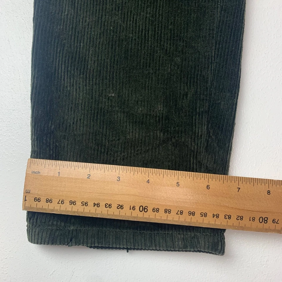 Pantalón Jones New York Pana Elástico Pierna Recta Verde Mujer 8 Pequeño Foto 2 de 4