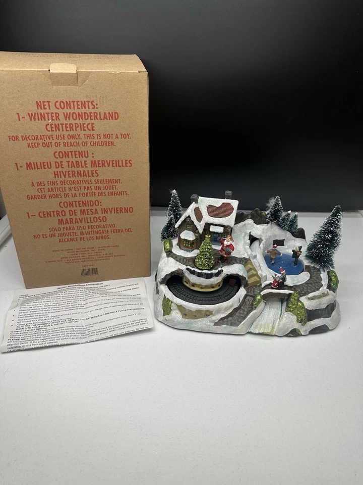 Vtg Avon Winter Wonderland Fiber Optic Village Battery Operated Train 2011 READ - Image 3 of 4