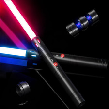 Dueling Lightsaber Toy Real Lightsaber 20 Colors 4 Modes Sounds 2-In-1 Detachabl