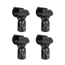 4Pcs Universal Microphone Mic Clip Holder for 20-23mm Mic Stand 15mm Thread Dia