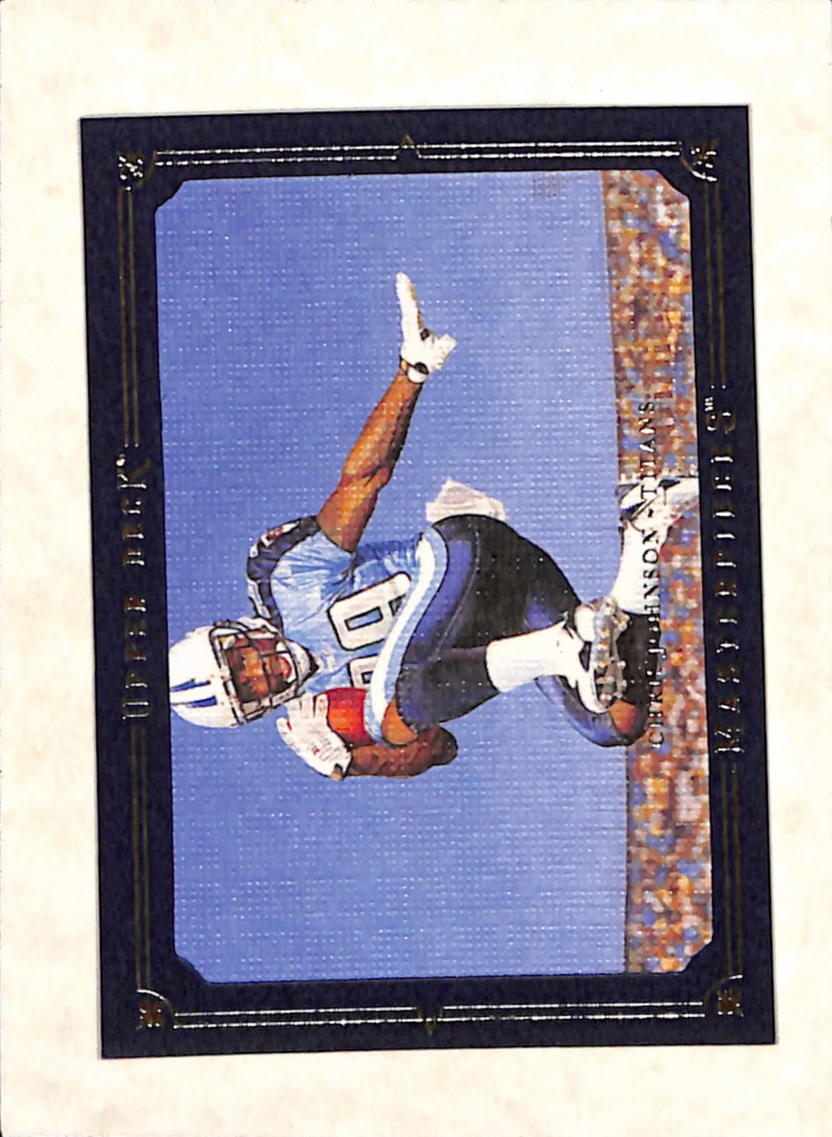 Chris Johnson Upper Deck Masterpieces #38 Blue Framed