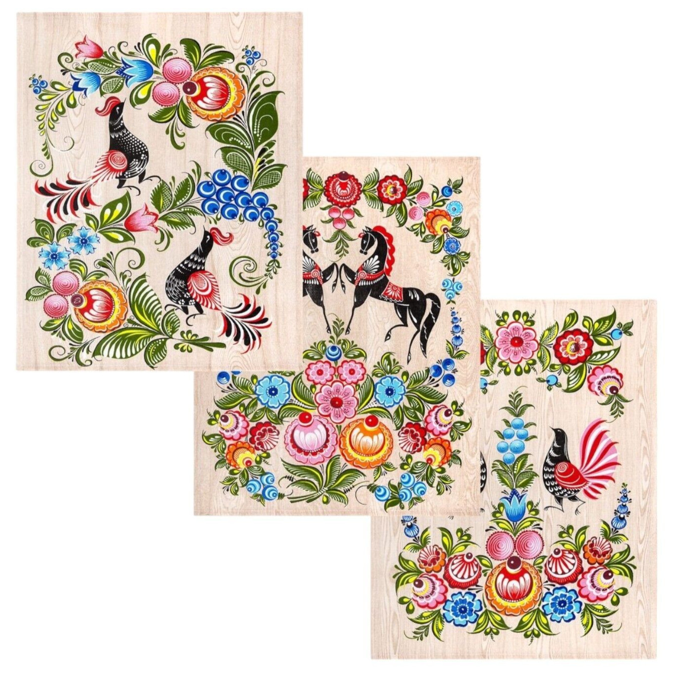 Set Absorbent Cotton Dishcloth 18x27