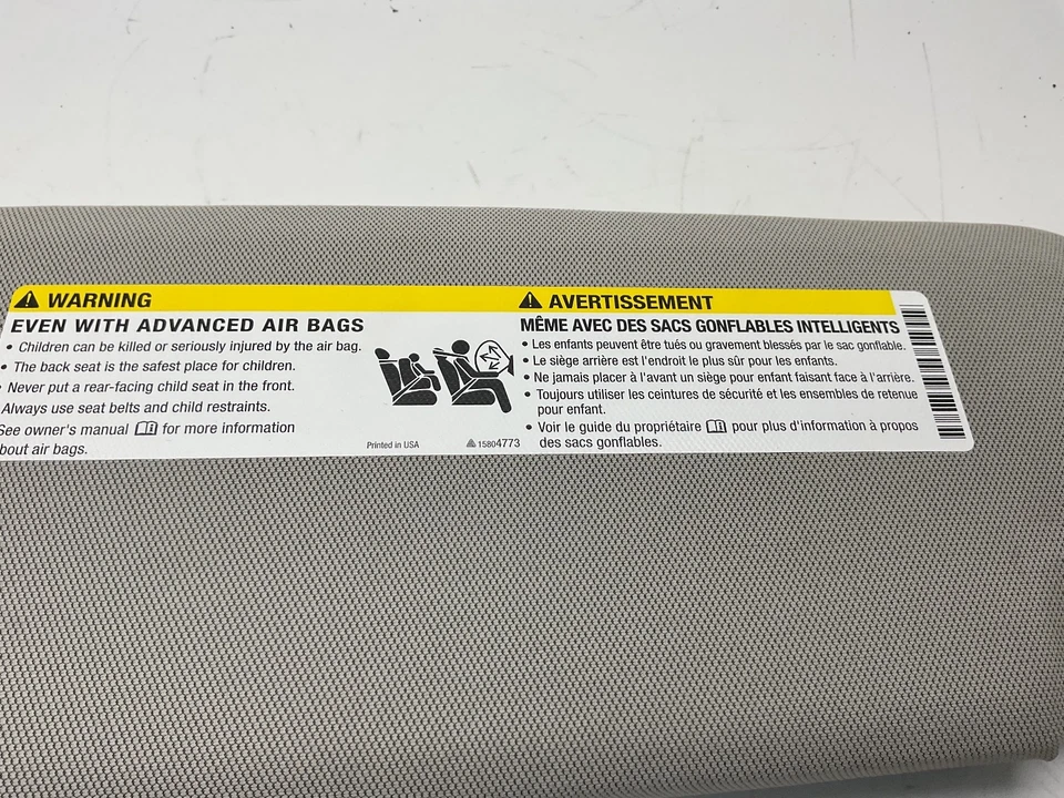 2012-2017 BUICK VERANO PASSENGER SUN VISOR NUETRAL OEM 13332168 - Image 3 of 4