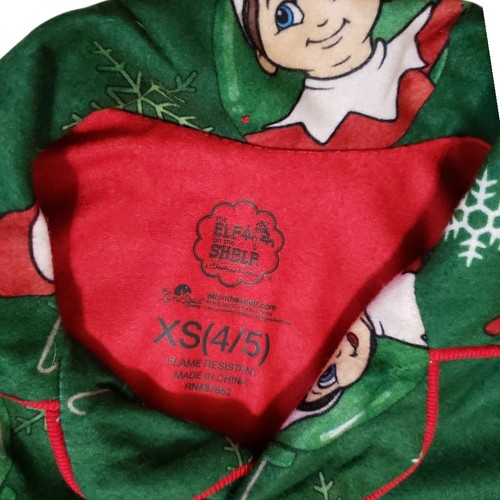 NWT Elf On The Shelf Kids Pajamas 2 Piece Set Size XS 4/5 - Picture 3 of 4